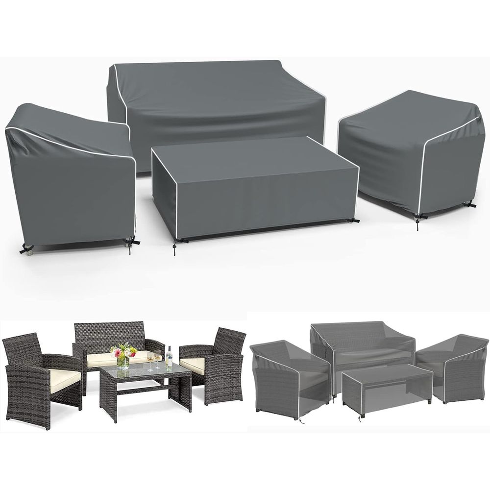 Outdoor Furniture Waterproof - 파티오 가구 커버, 4피스 야외 가구