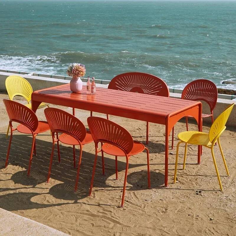 Outdoor Furniture Yellow - 높은 야외 노란색 북유럽 산업 미니멀리스트