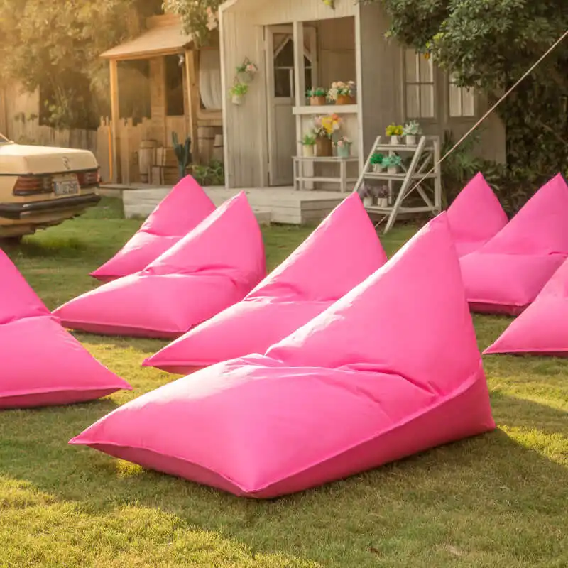 Outdoor Furniture Yellow - 핑크 독특한 노란색 소파 흰색 방수