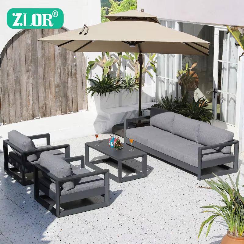 럭셔리 알루미늄 야외 소파 세트 정원 소파 고급 소파  - Outdoor Furniture Luxury 리뷰 및 가격