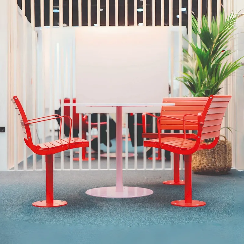 야외 공원 테이블 및 의자 세트 목재 레저용 조합 정원 - Outdoor Furniture Yellow 리뷰 및 가격