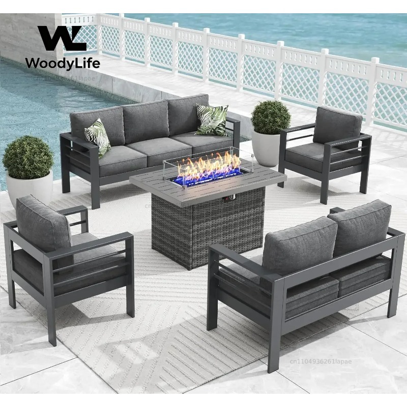 L5 모던 알루미늄 파티오 가구 세트 (화덕 테이블 포 - Outdoor Furniture Fire Table 리뷰 및 가격