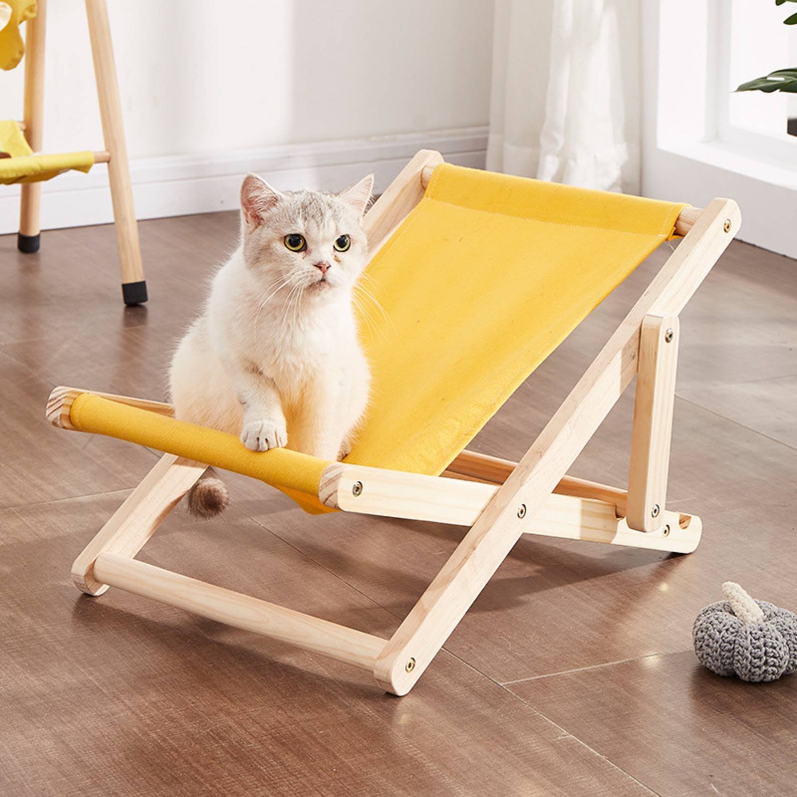 반려동물용 리클라이너 의자, 높이 조절 가능한 고양이  - Deck Chair Lounger 리뷰 및 가격