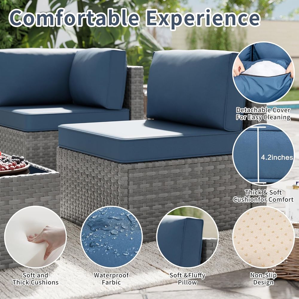 화덕 테이블이 포함된 5피스 야외 파티오 가구 세트,  - Outdoor Furniture Fire Table 리뷰 및 가격