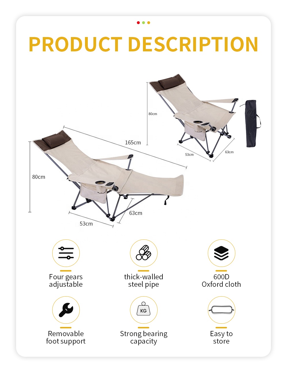 휴대용 접이식 리클라이닝 의자, 가볍고 조절 가능한 야 - Outdoor Furniture Recliner Set 리뷰 및 가격