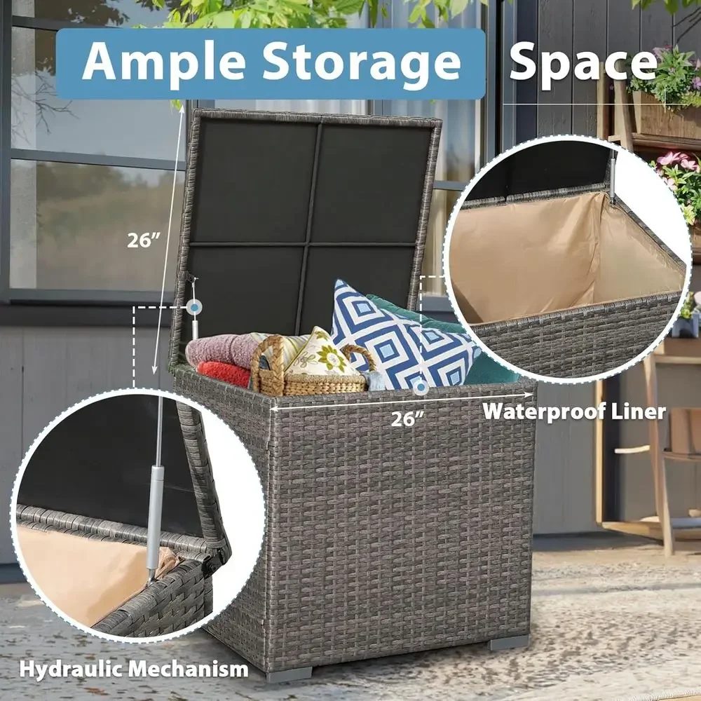 8피스 파티오 가구 세트(45인용 화덕 테이블 포함), - Outdoor Furniture Fire Table 리뷰 및 가격