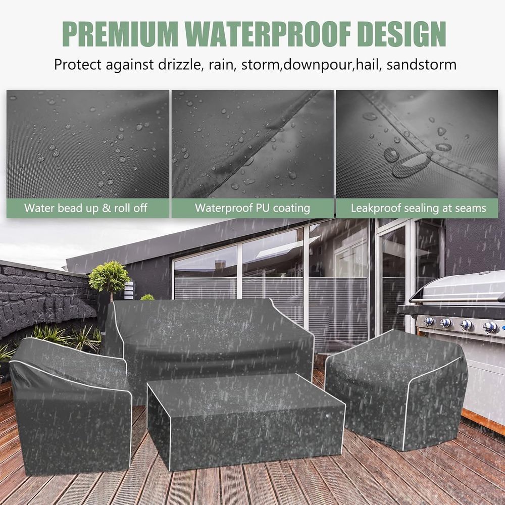 파티오 가구 커버, 4피스 야외 가구 커버 방수 또는  - Outdoor Furniture Waterproof 리뷰 및 가격