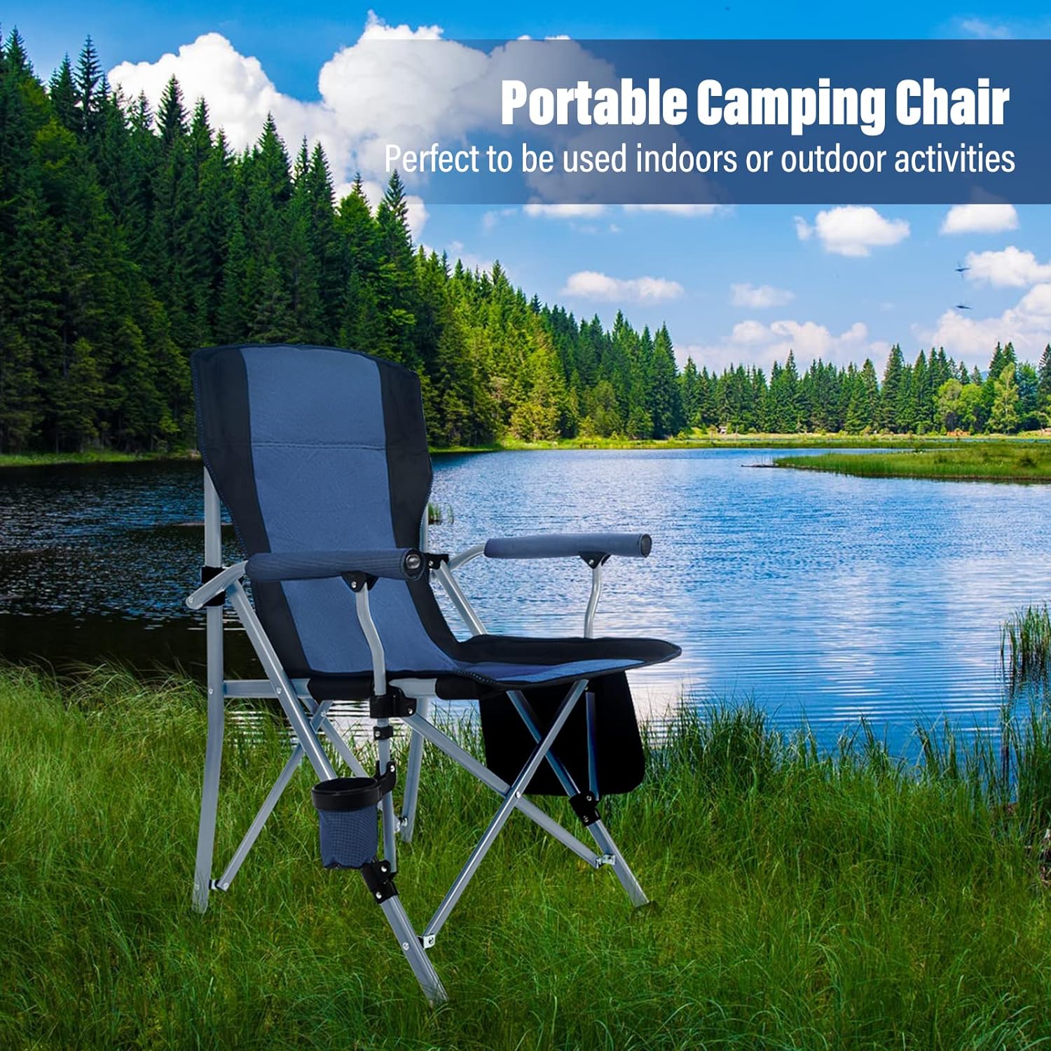 야외 캠핑 접이식 휴대용 대형 안락의자 비치 레저 의자 - Outdoor Furniture Recliner Set 리뷰 및 가격