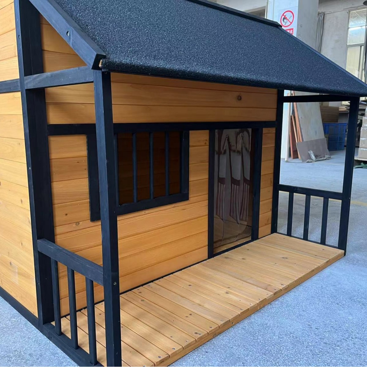 노란색 단색 패턴 야외용 개집 나무 애완동물 가구 아스 - Outdoor Furniture Yellow 리뷰 및 가격