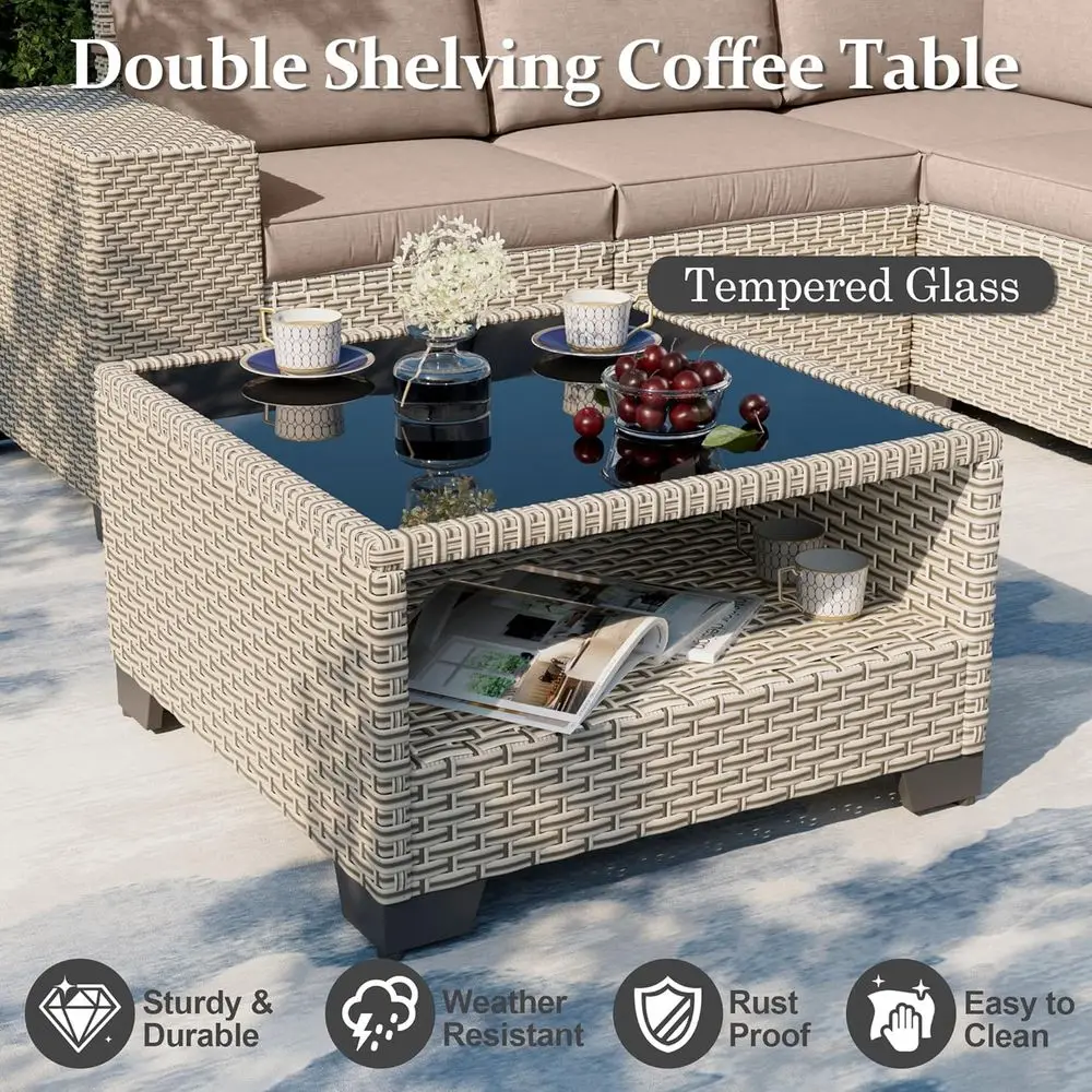 7피스 야외 파티오 가구 세트(화덕 포함), 유리 커피 - Outdoor Furniture Fire Table 리뷰 및 가격