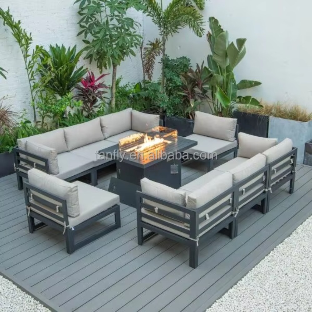 빌라 호텔 야외 가구 세트 모던 알루미늄 정원 가구 소 - Outdoor Furniture Fire Table 리뷰 및 가격