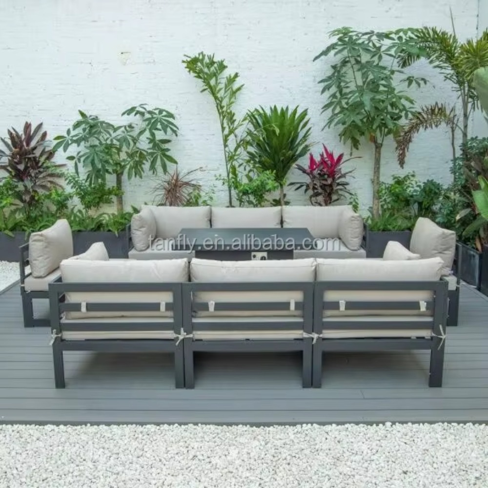 빌라 호텔 야외 가구 세트 모던 알루미늄 정원 가구 소 - Outdoor Furniture Fire Table 리뷰 및 가격