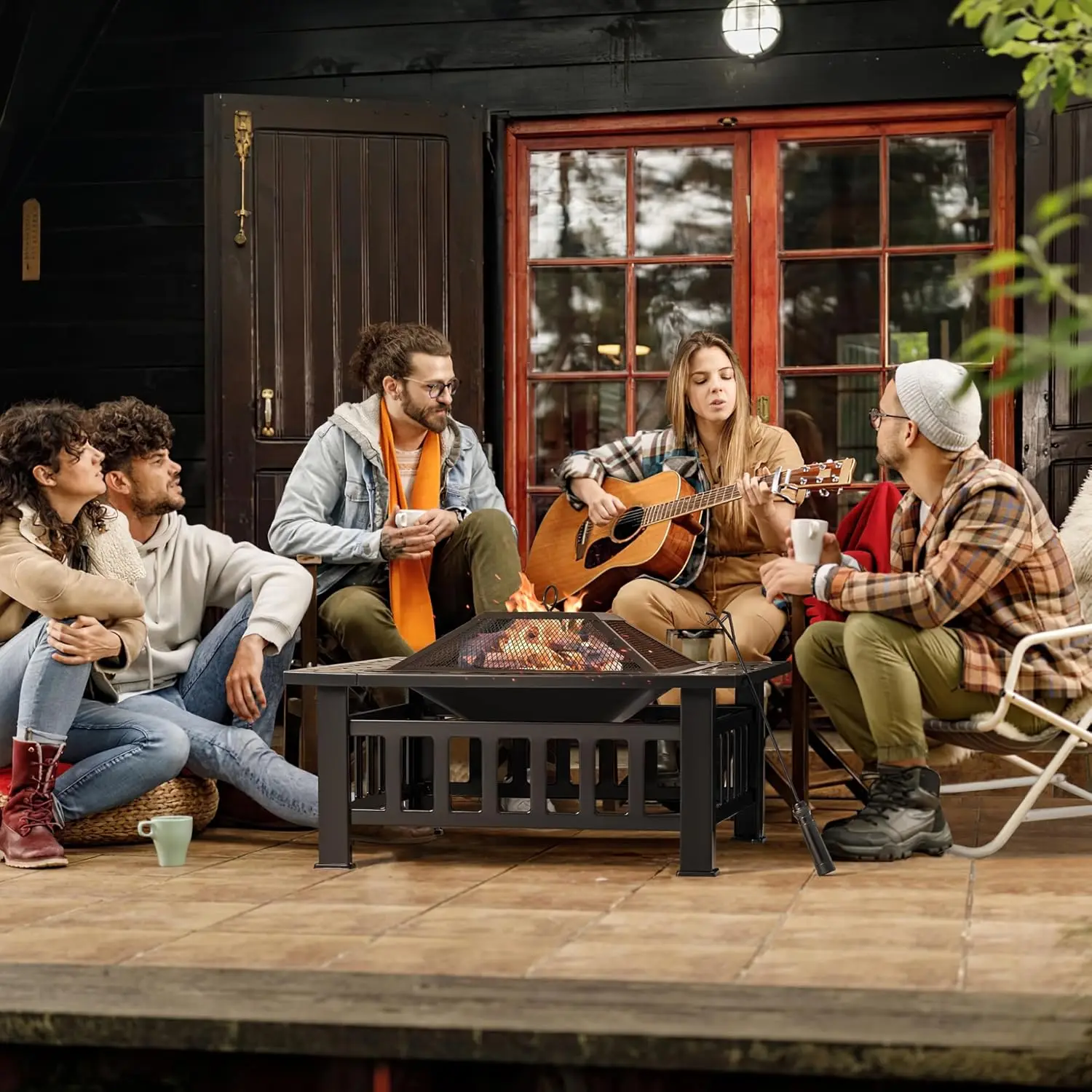 야외 화덕, 32인치 화덕 테이블 금속 야외 벽난로,  - Outdoor Furniture Fire Table 리뷰 및 가격
