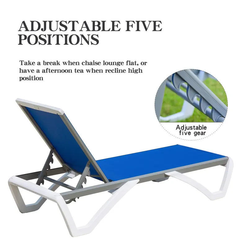 현대적인 알루미늄 조절식 라운지 의자, 전천후 플라스틱 - Deck Chair Lounger 리뷰 및 가격