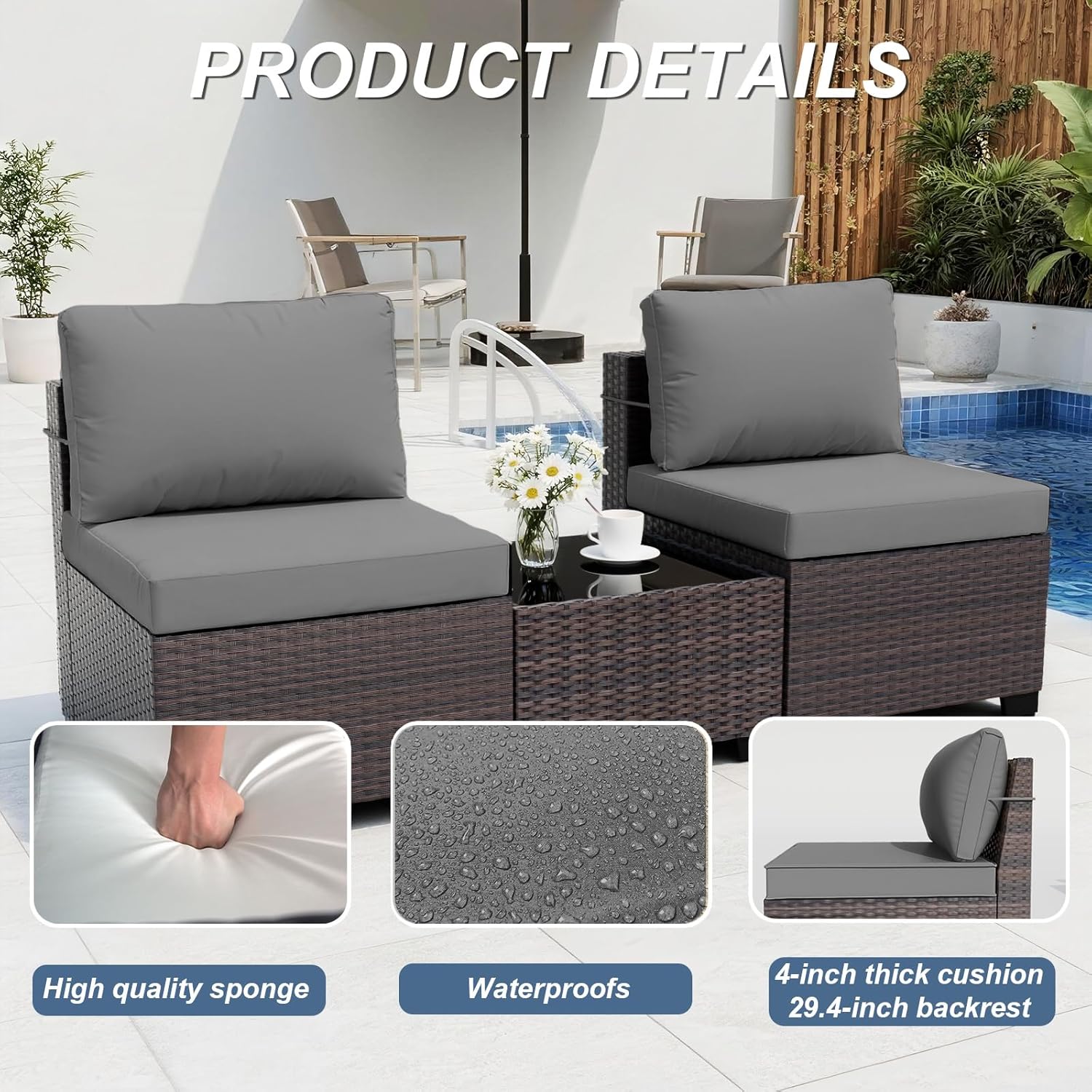 파티오 가구 세트(화덕 테이블 포함, 55000 BTU - Outdoor Furniture Fire Table 리뷰 및 가격
