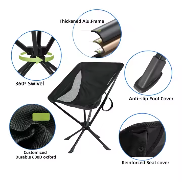 경량 알루미늄 옥스포드 천 접이식 회전형 모던 디자인  - Outdoor Furniture Recliner Set 리뷰 및 가격