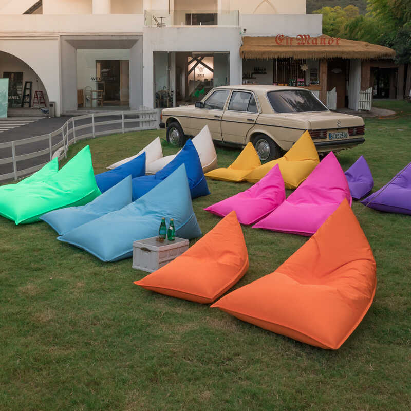 핑크 독특한 노란색 소파 흰색 방수 휴대용 야외 솜털  - Outdoor Furniture Yellow 리뷰 및 가격